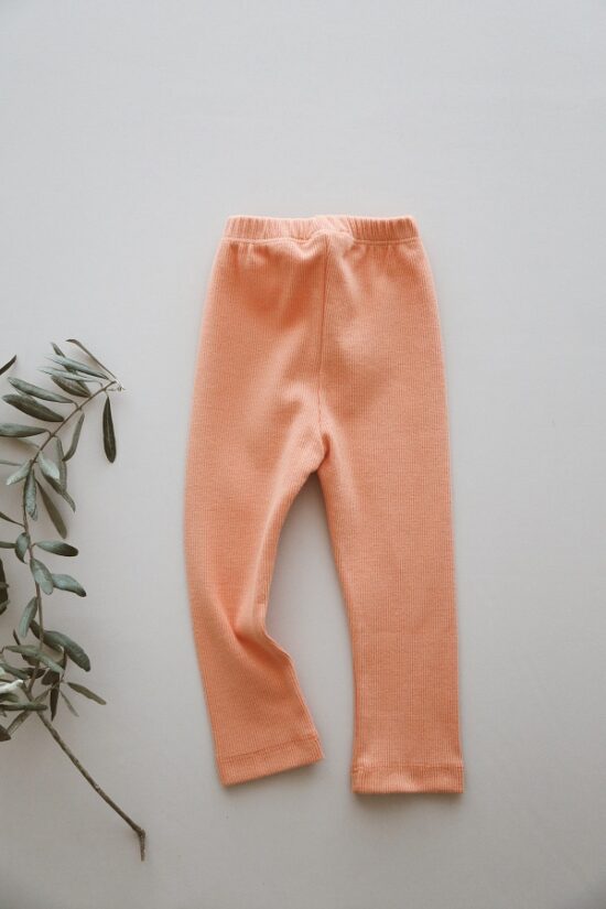 Organic Cotton Leggings - Salmon