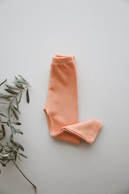 Organic Cotton Leggings - Salmon