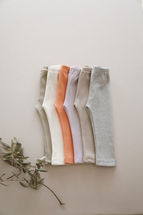 Organic Cotton Leggings - Khaki