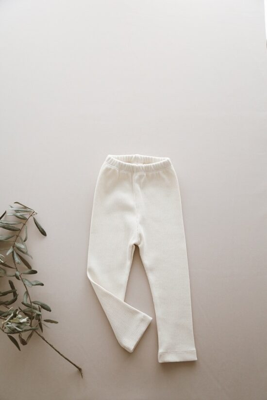 Organic Cotton Leggings - Ecru