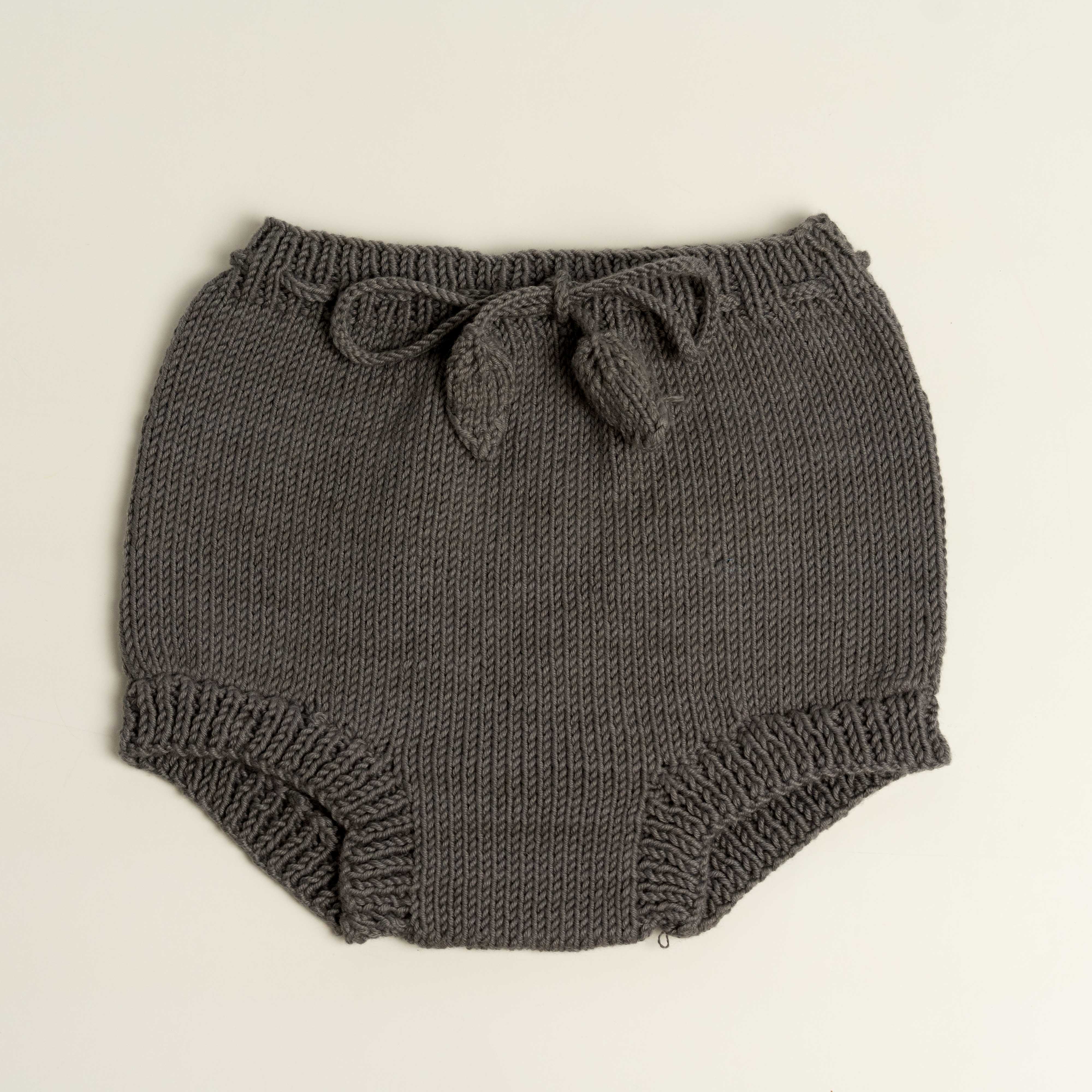 Knit Shorts-Anthracite