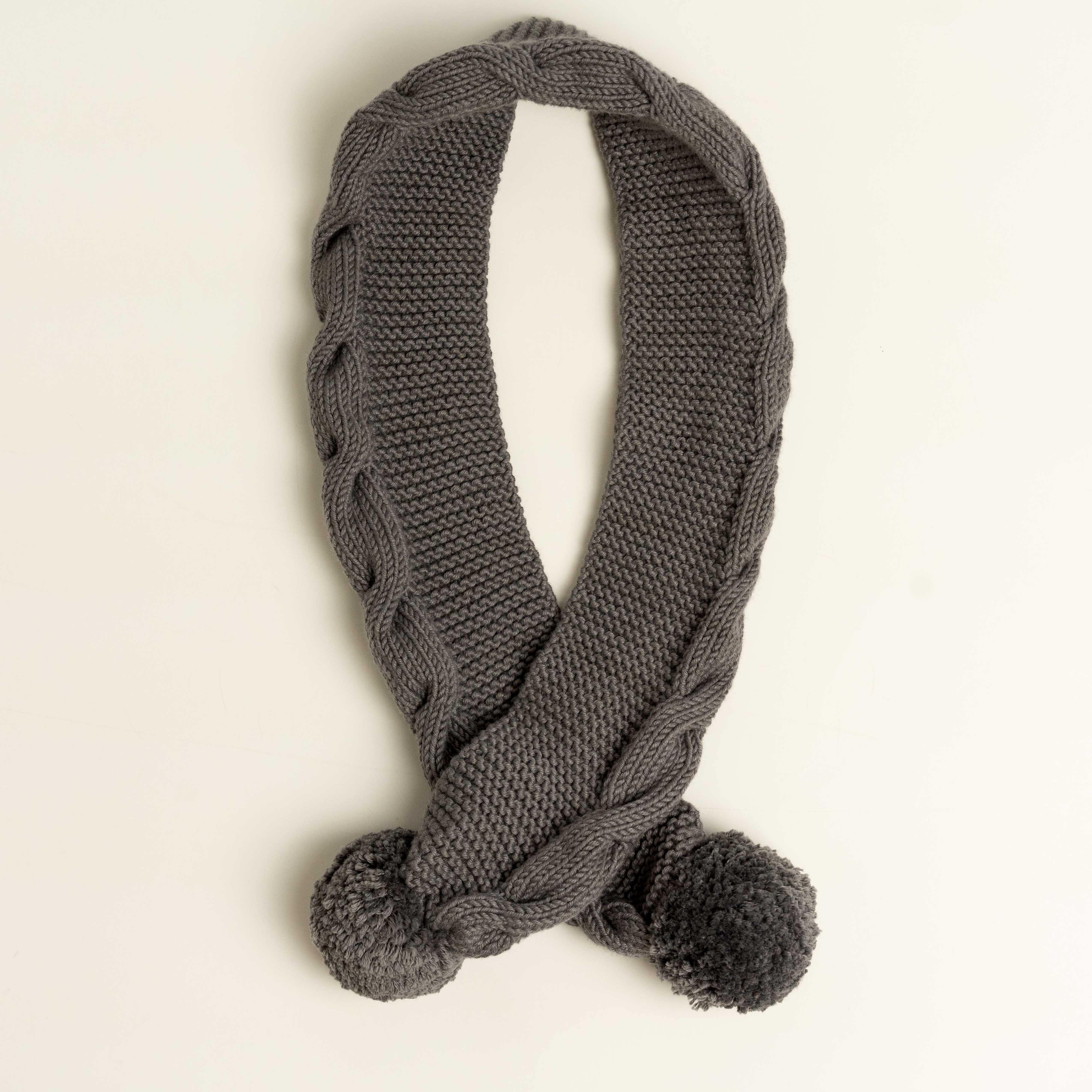 Knit Scarf-Anthracite