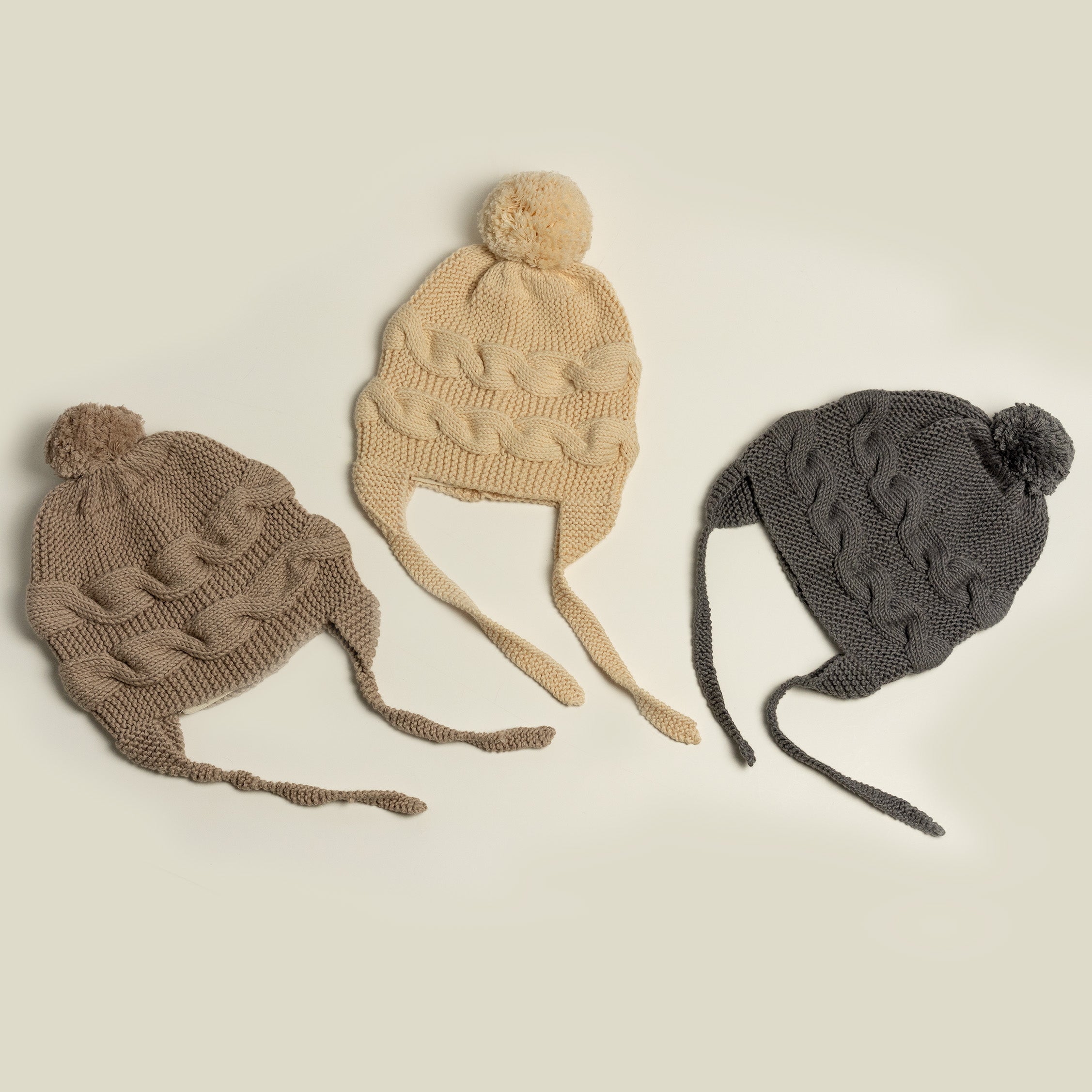 Knit Bonnet-Sand Beige