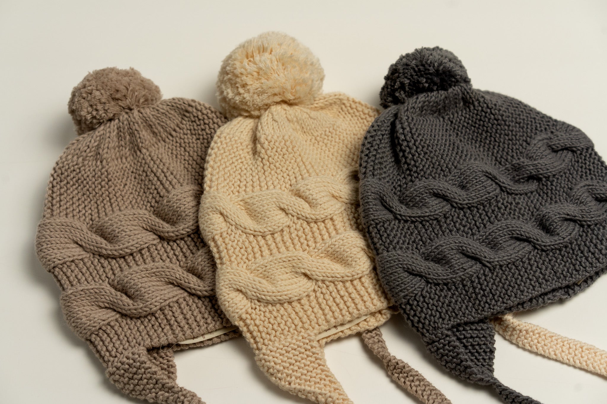 Knit Bonnet-Sand Beige