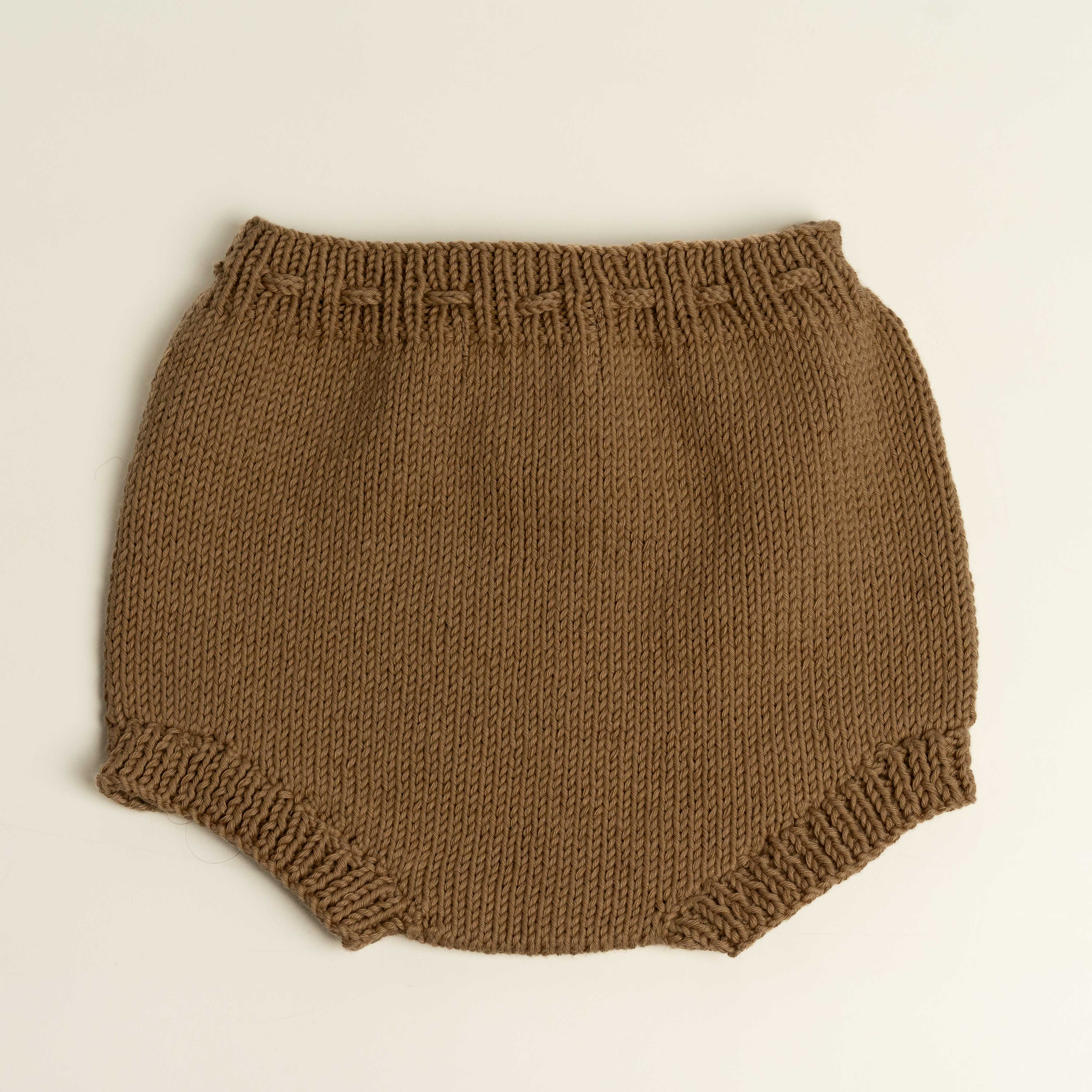 Knit Shorts-Brown