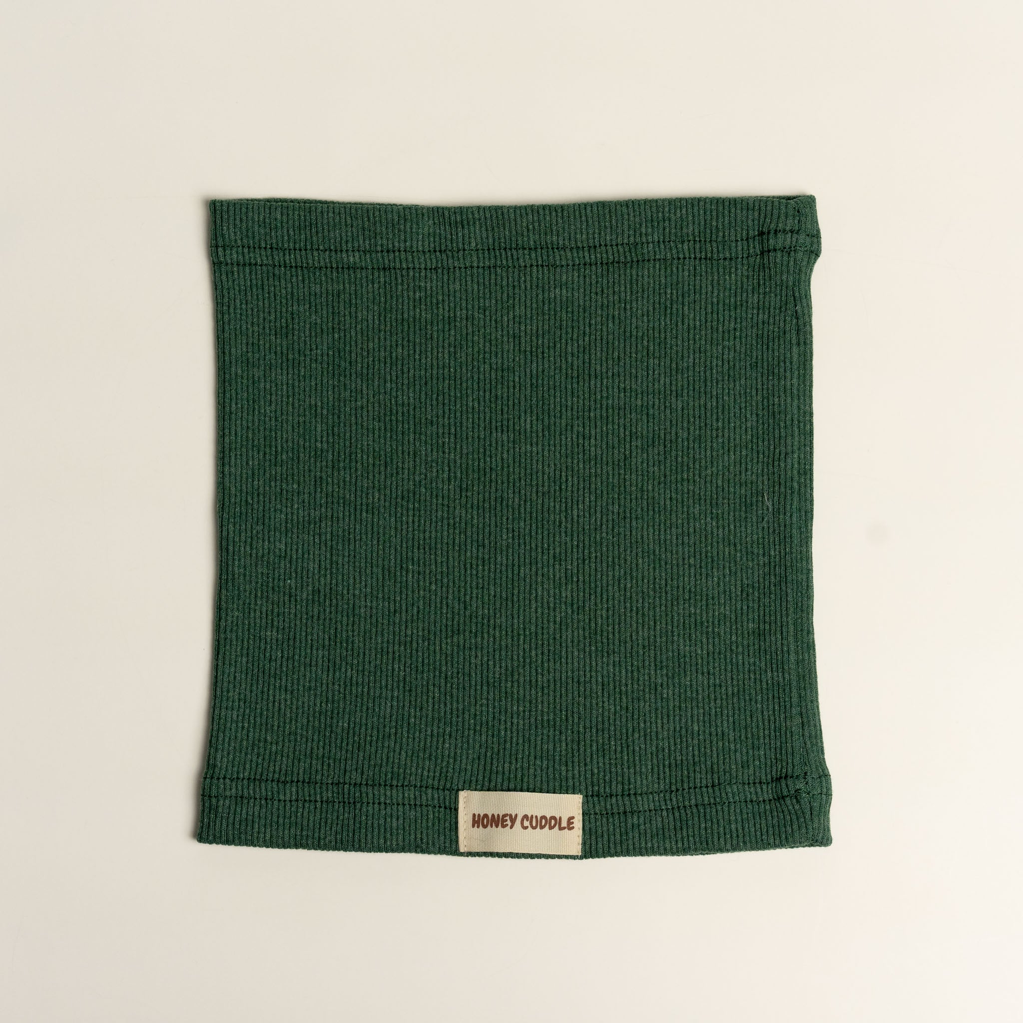 Organic Cotton Ribbed Neck Warmer - Green