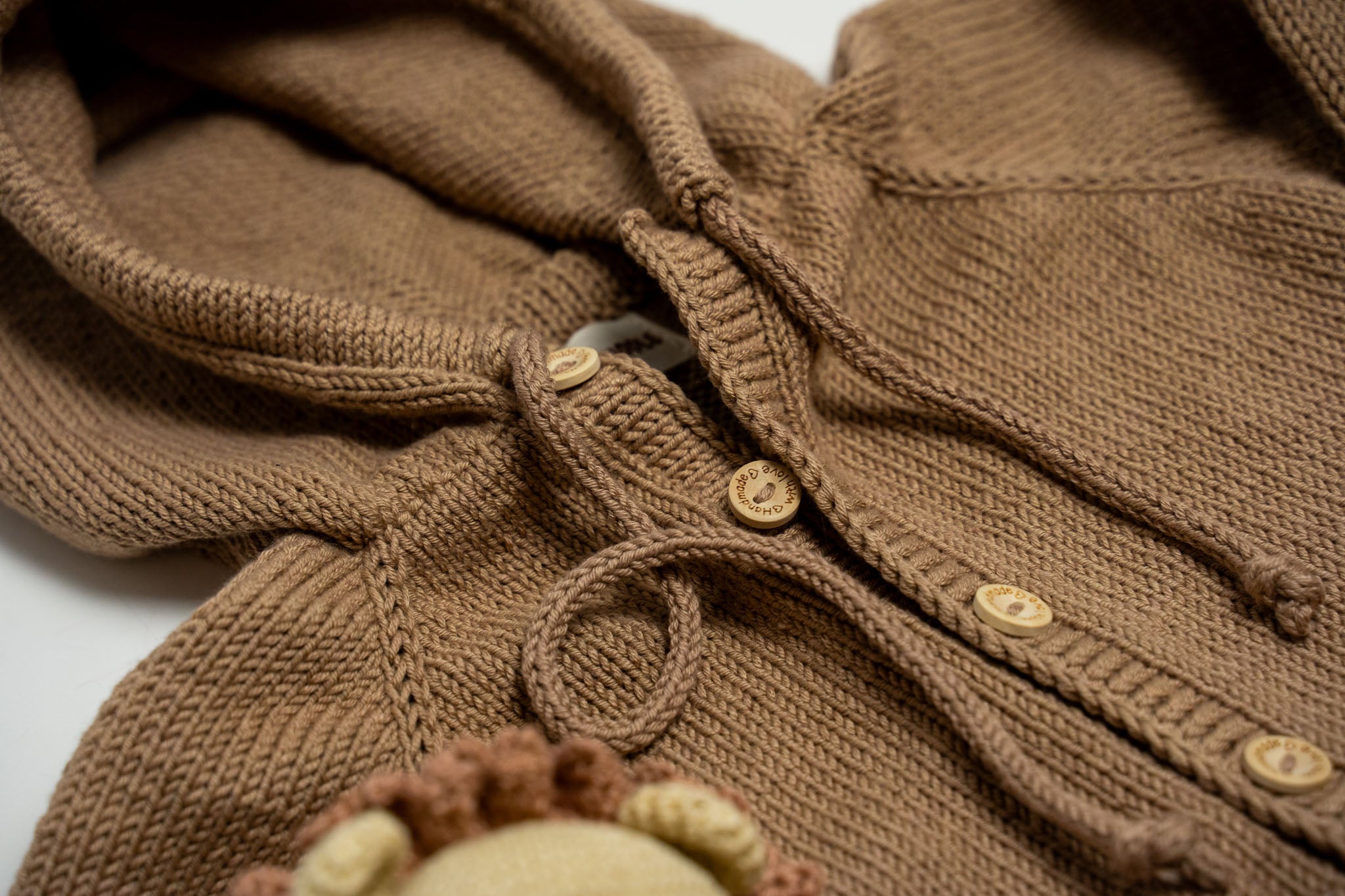 Knit Hooded Jumpsuit - Brown