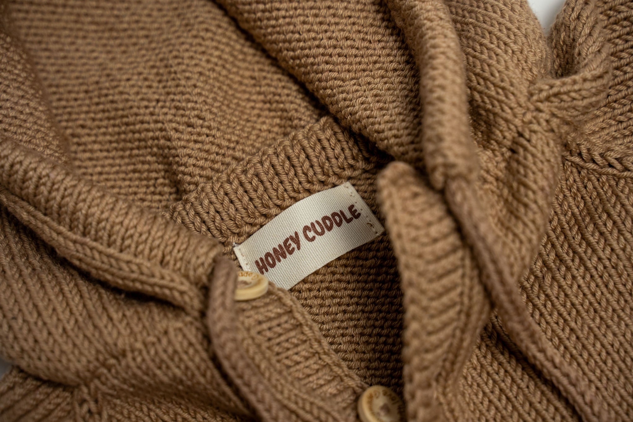Knit Hooded Jumpsuit - Brown