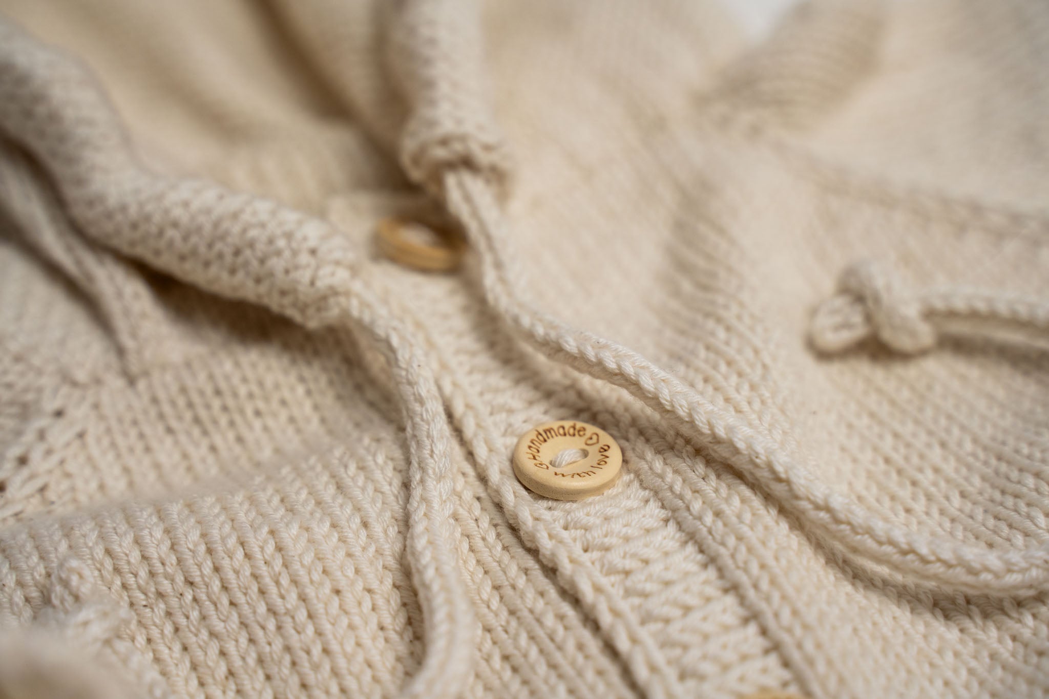 Knit Hooded Jumpsuit - Cream