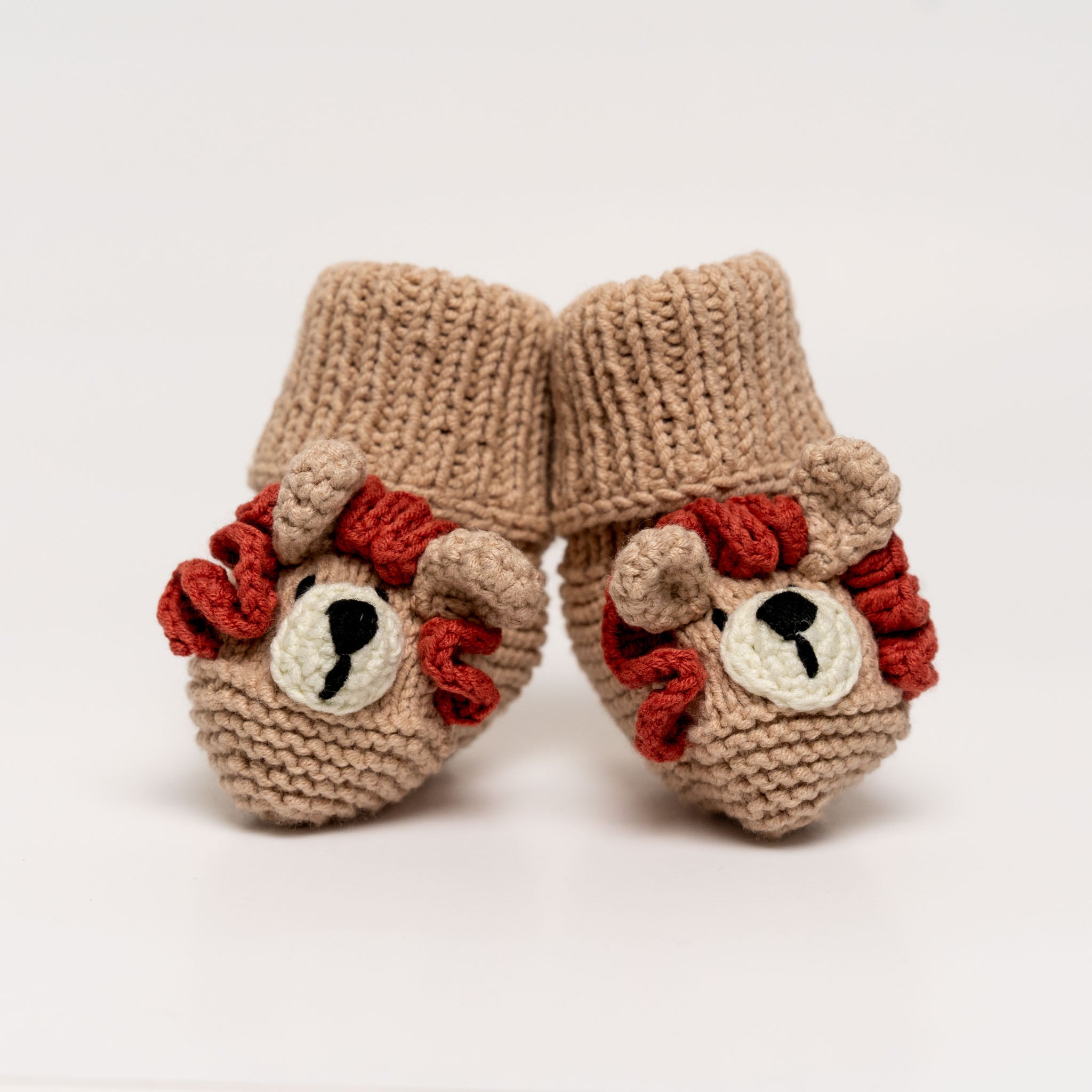 Knit Lion Bootie