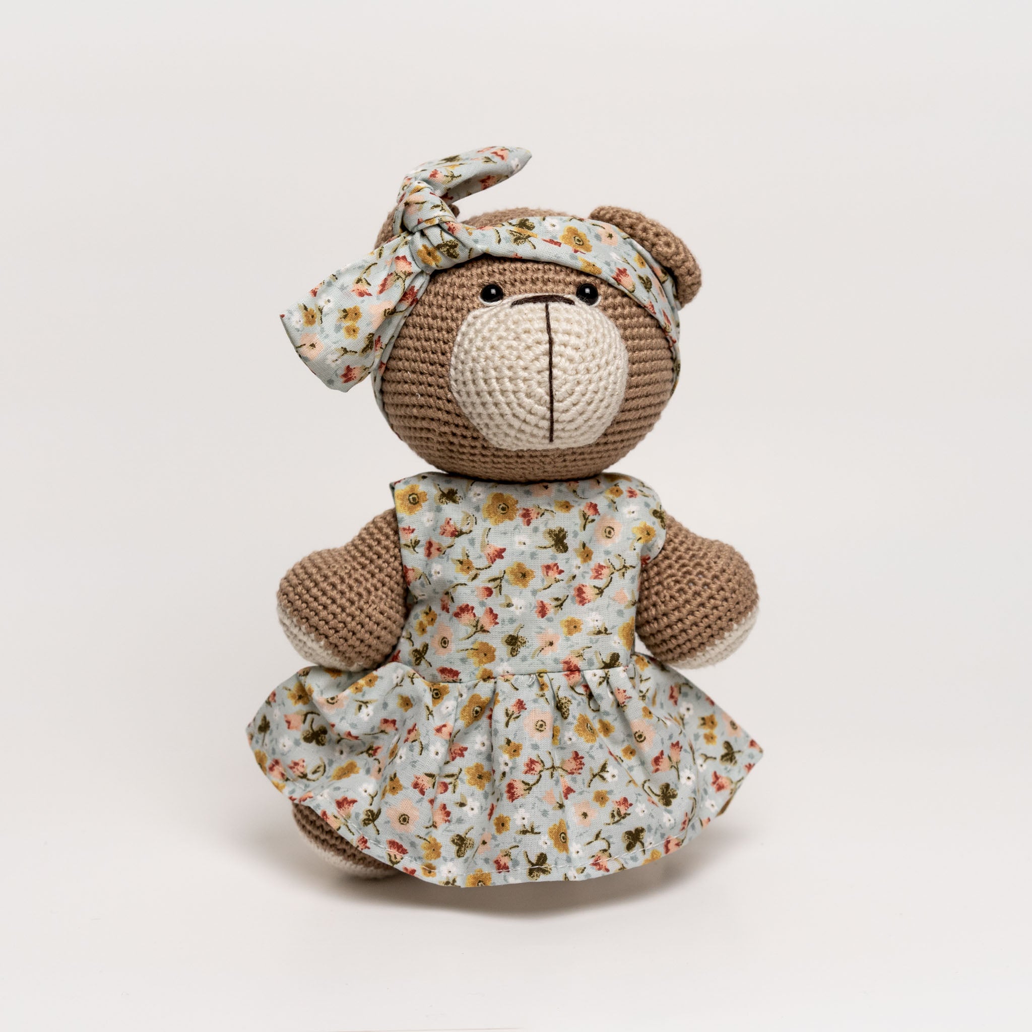 Crochet Teddy Tuffy with Bandanna