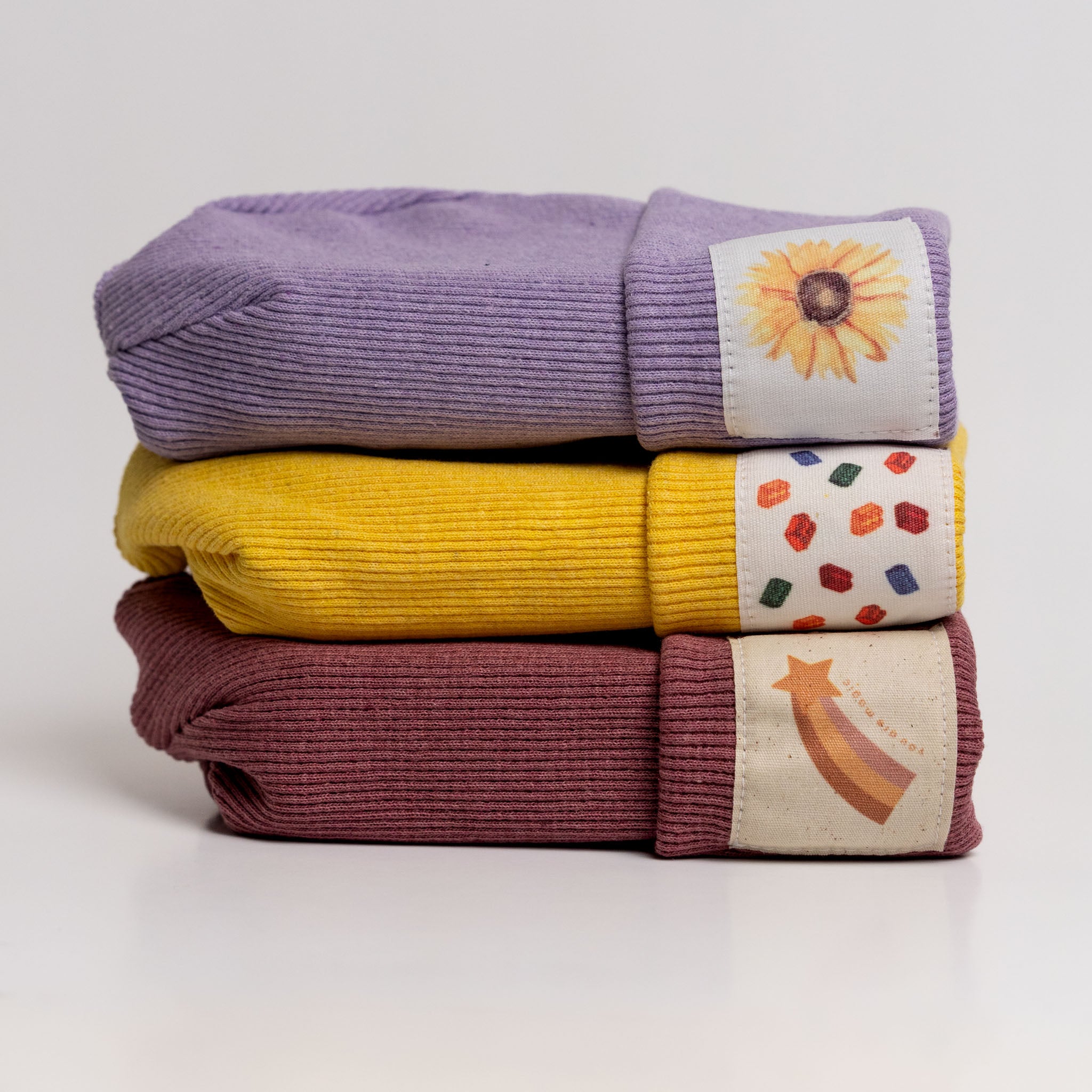 Organic Cotton Ribbed Beanie-Rose