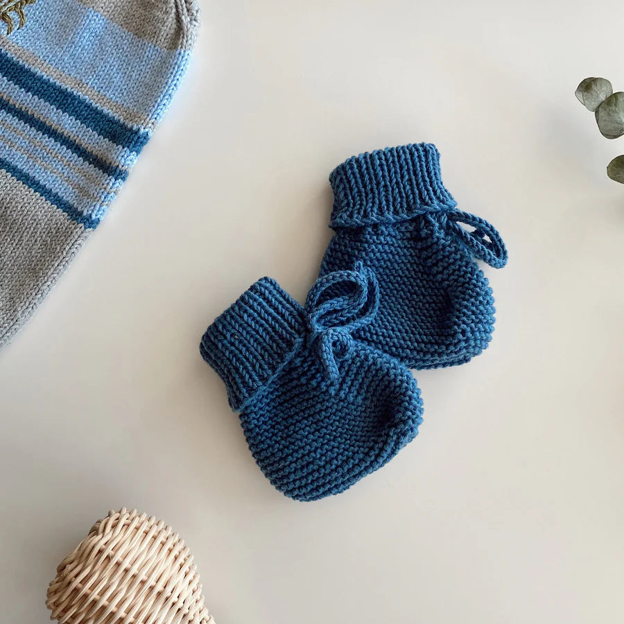 Knit Bootie - Blue