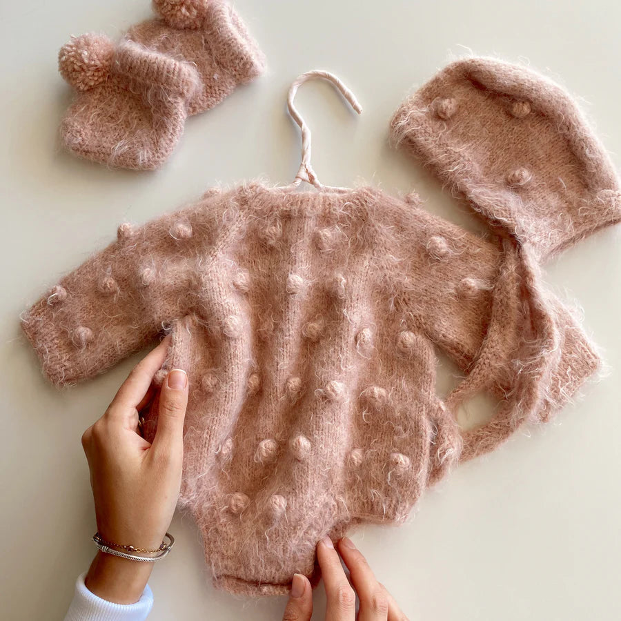 Knit Popcorn Bootie