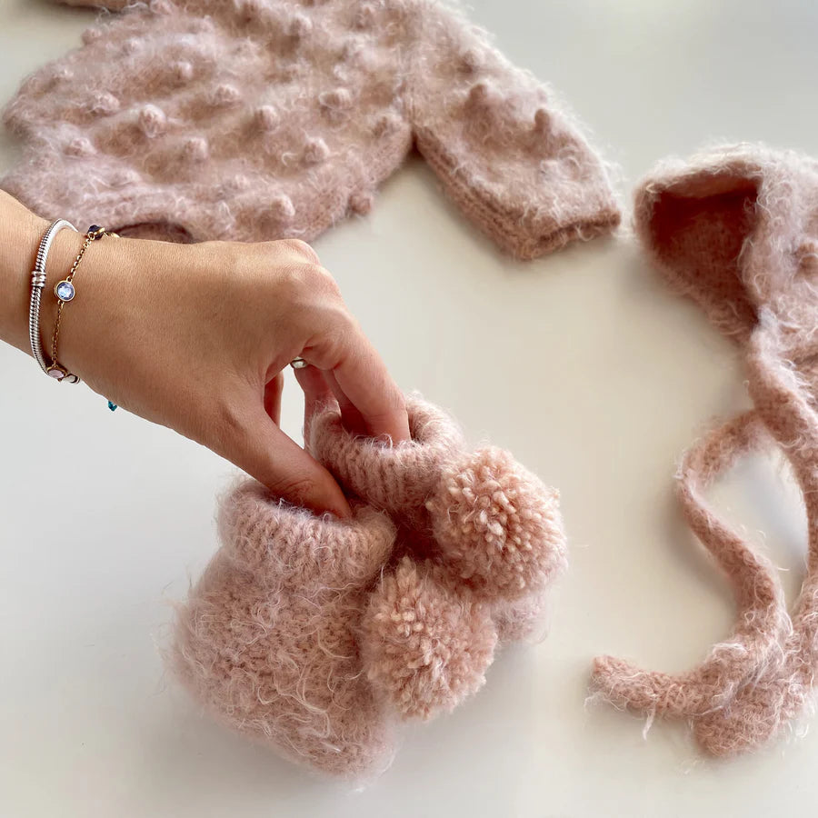 Knit Popcorn Bootie