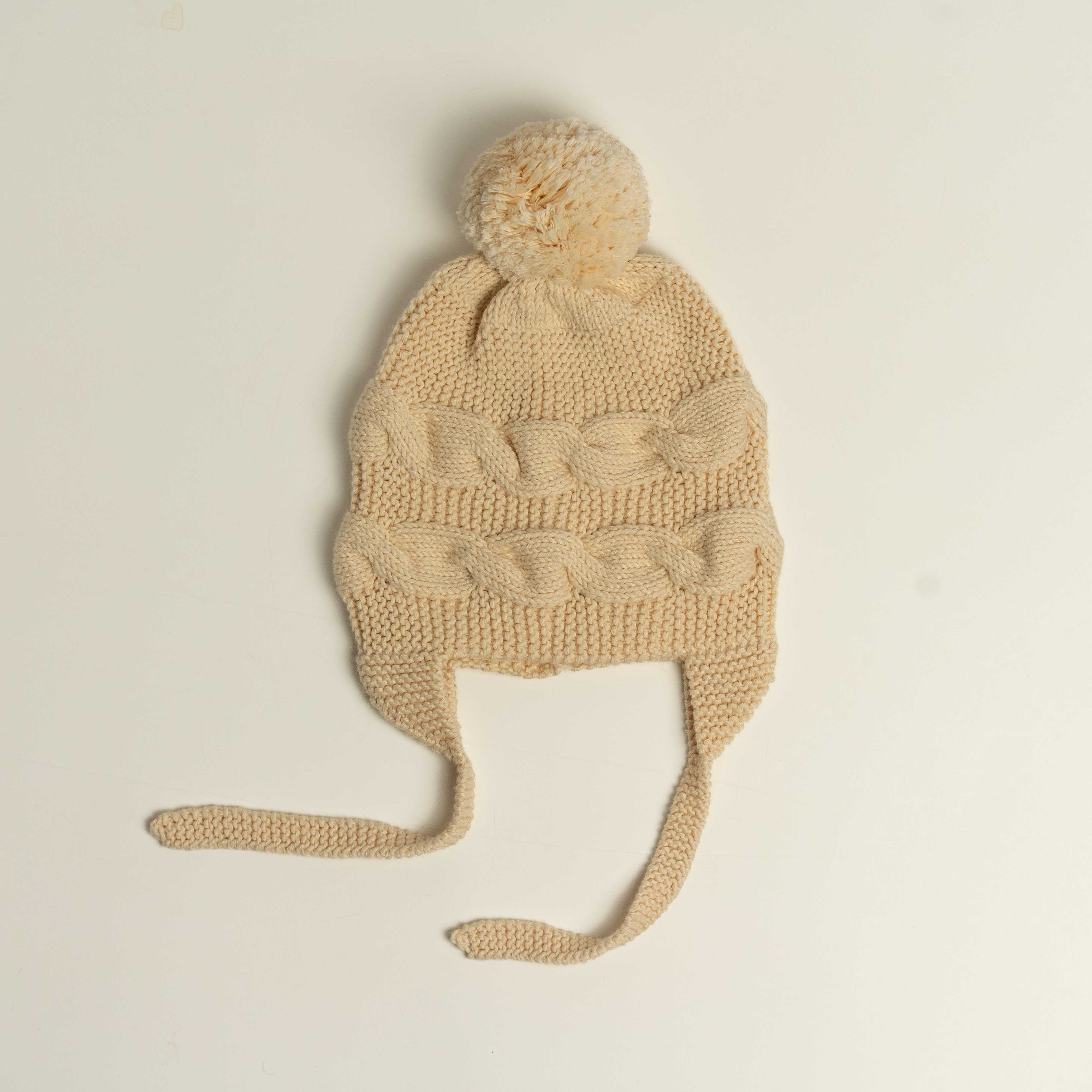 Knit Bonnet-Natural