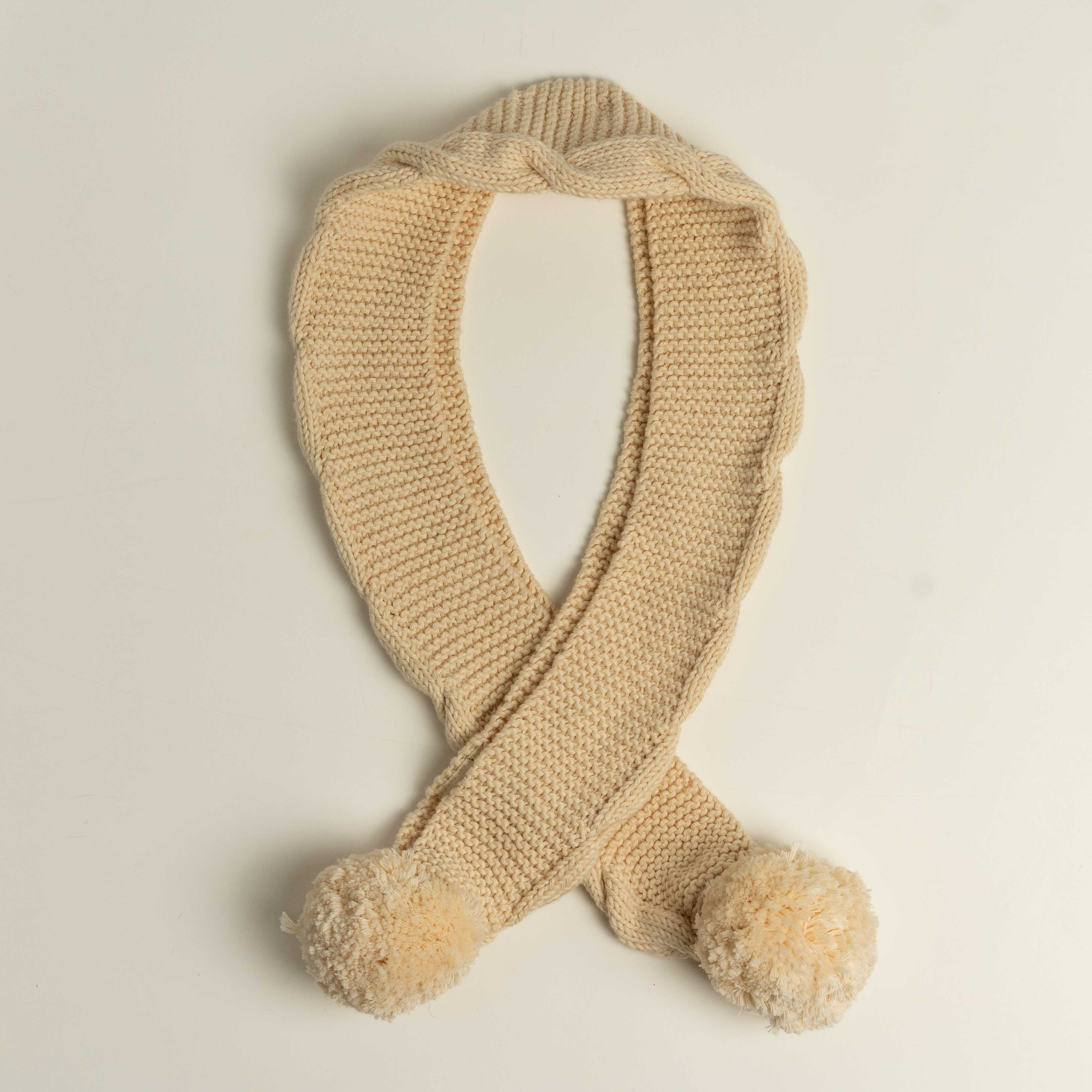 Knit Scarf-Natural