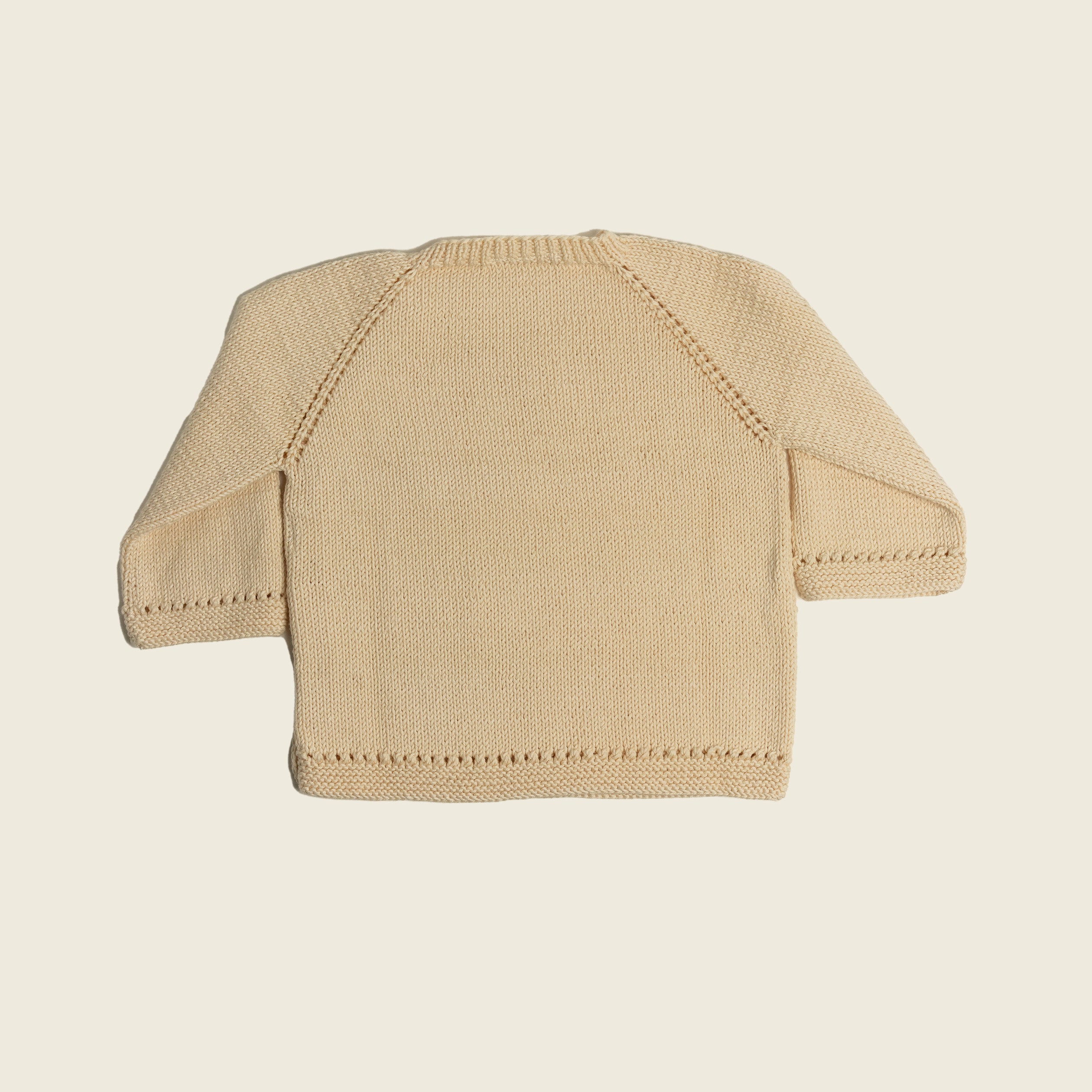 Knit Side-Button Sweater-Natural