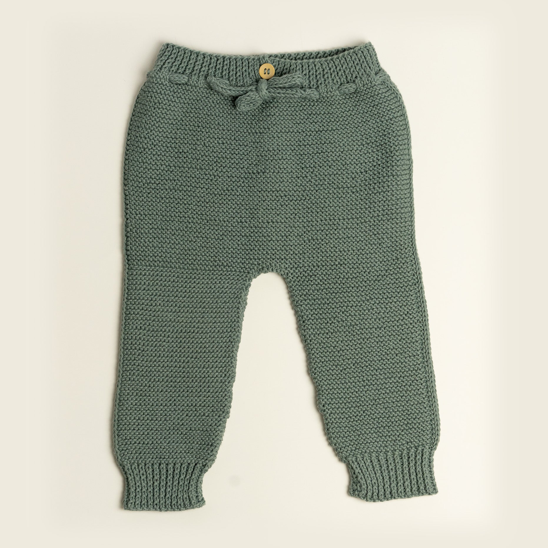 Knit Pants-Turquoise