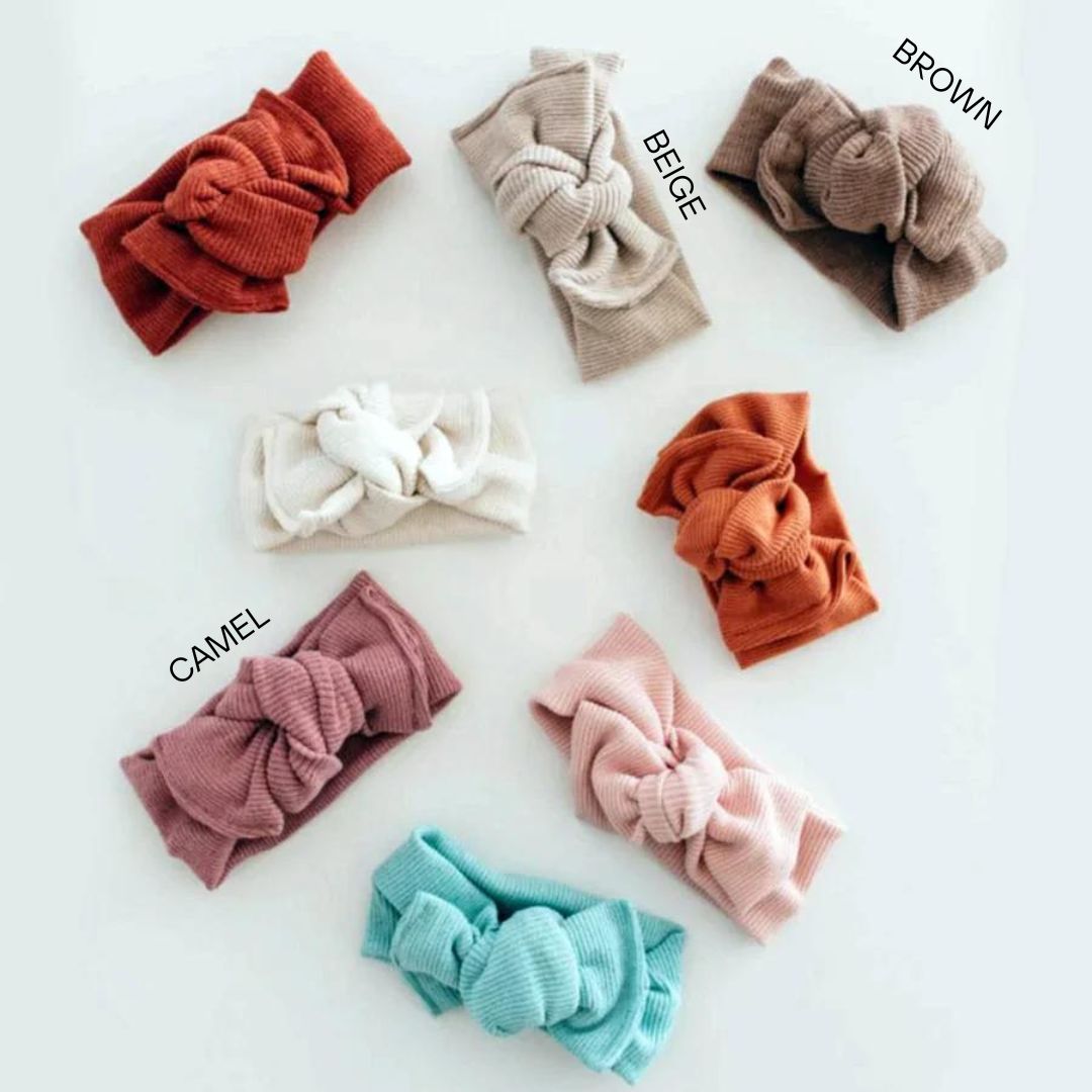 Bow Headband - Brown