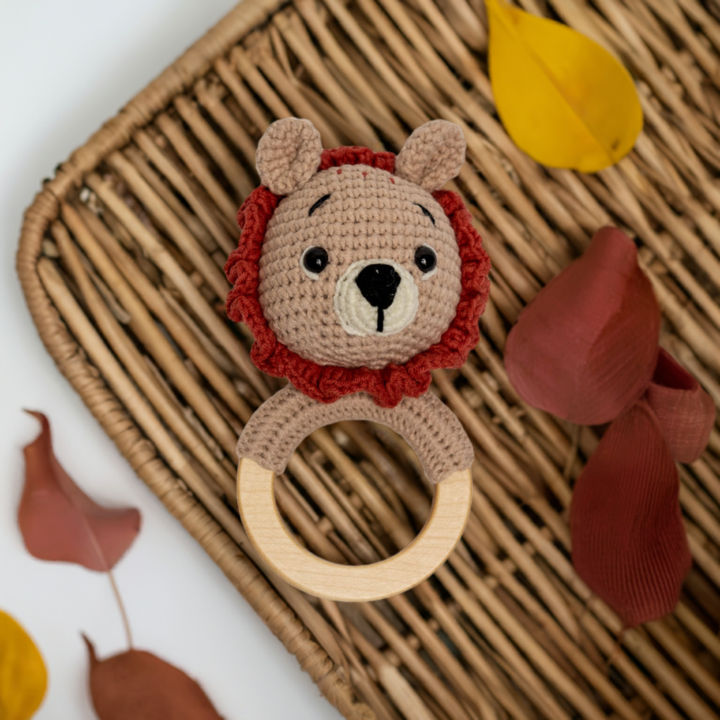 Crochet Lion Rattle