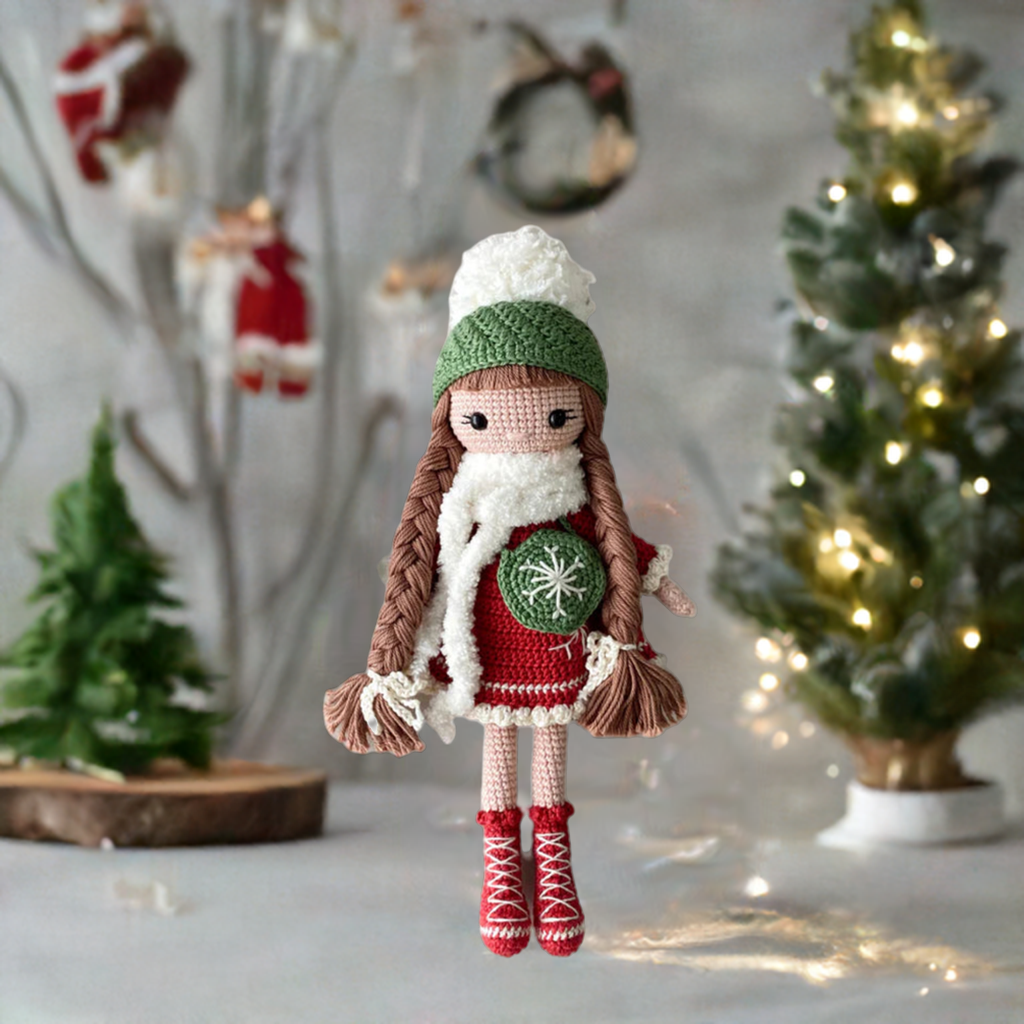 Crochet Unique Snow Girl