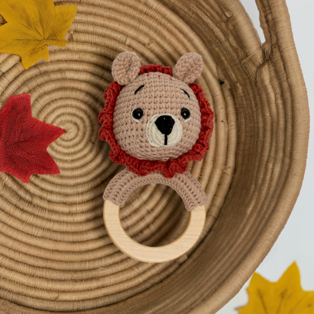 Crochet Lion Rattle