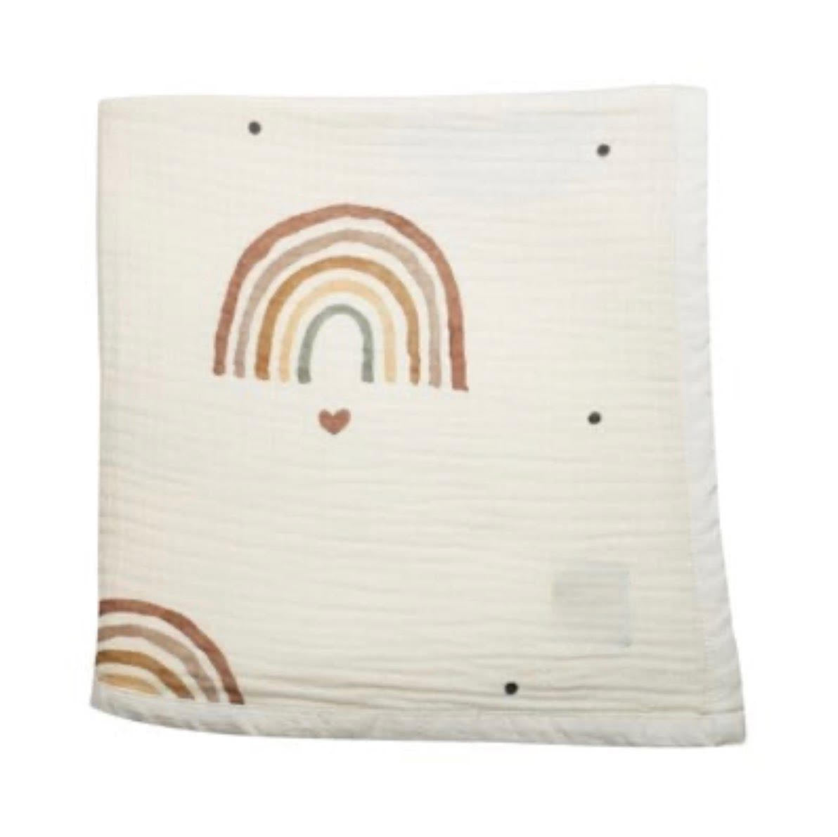 MUSLIN UNICORN BLANKET - PINK