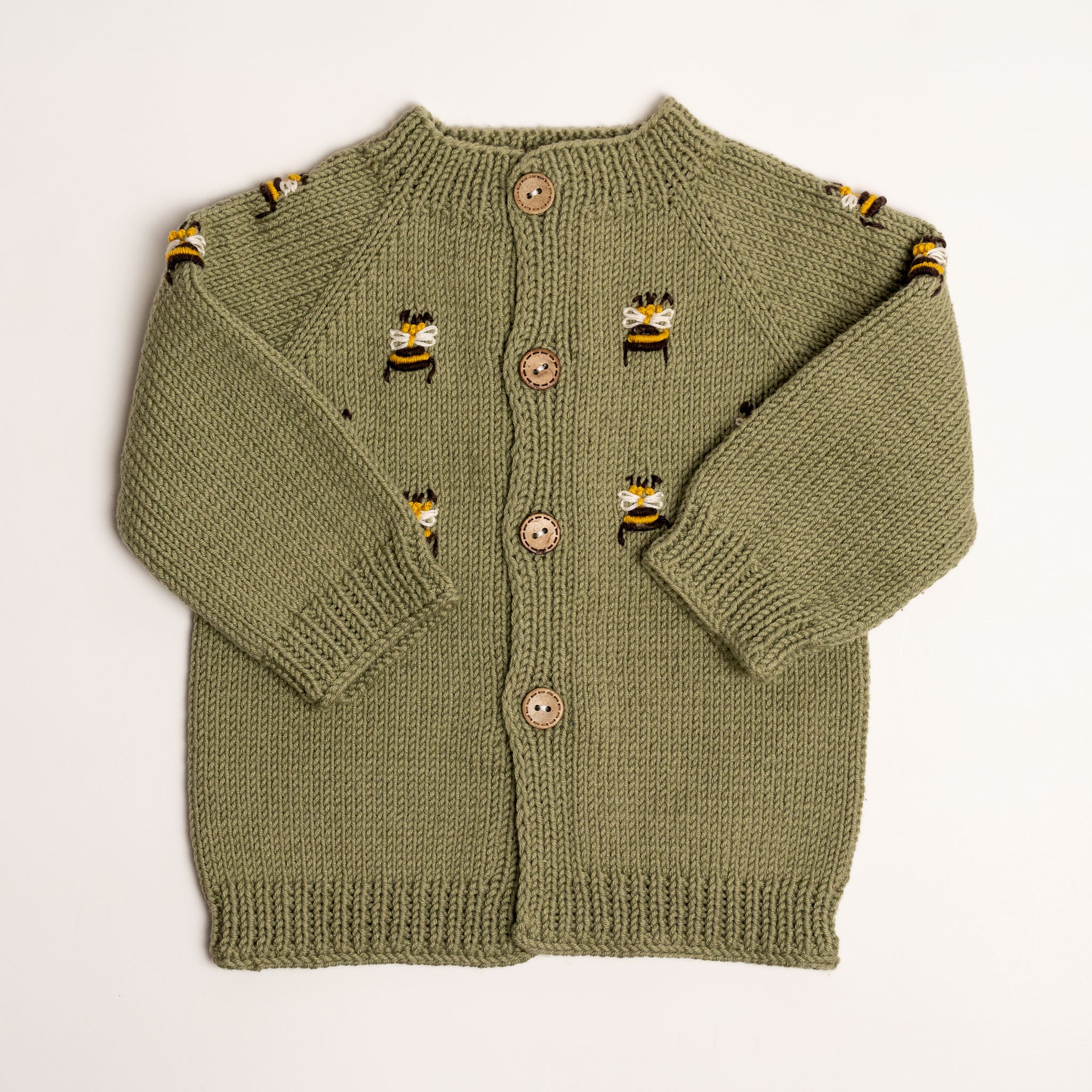 Knit Bee Cardigan - Light Green