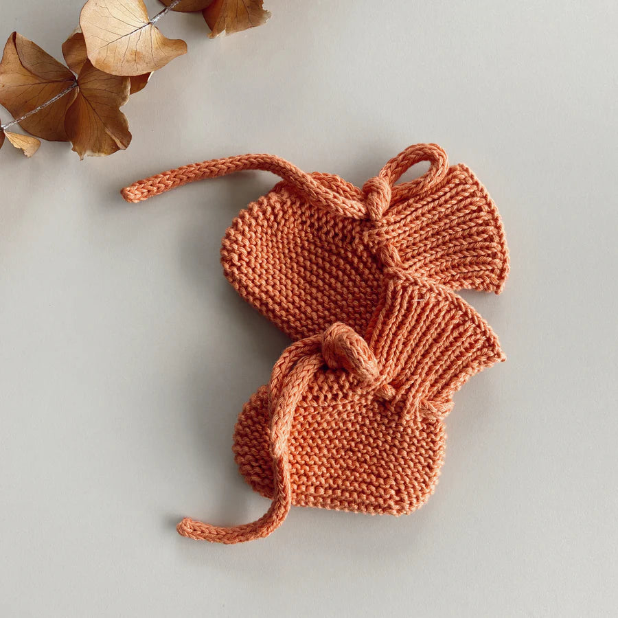 Knit Hooded Jumpsuit - Orange