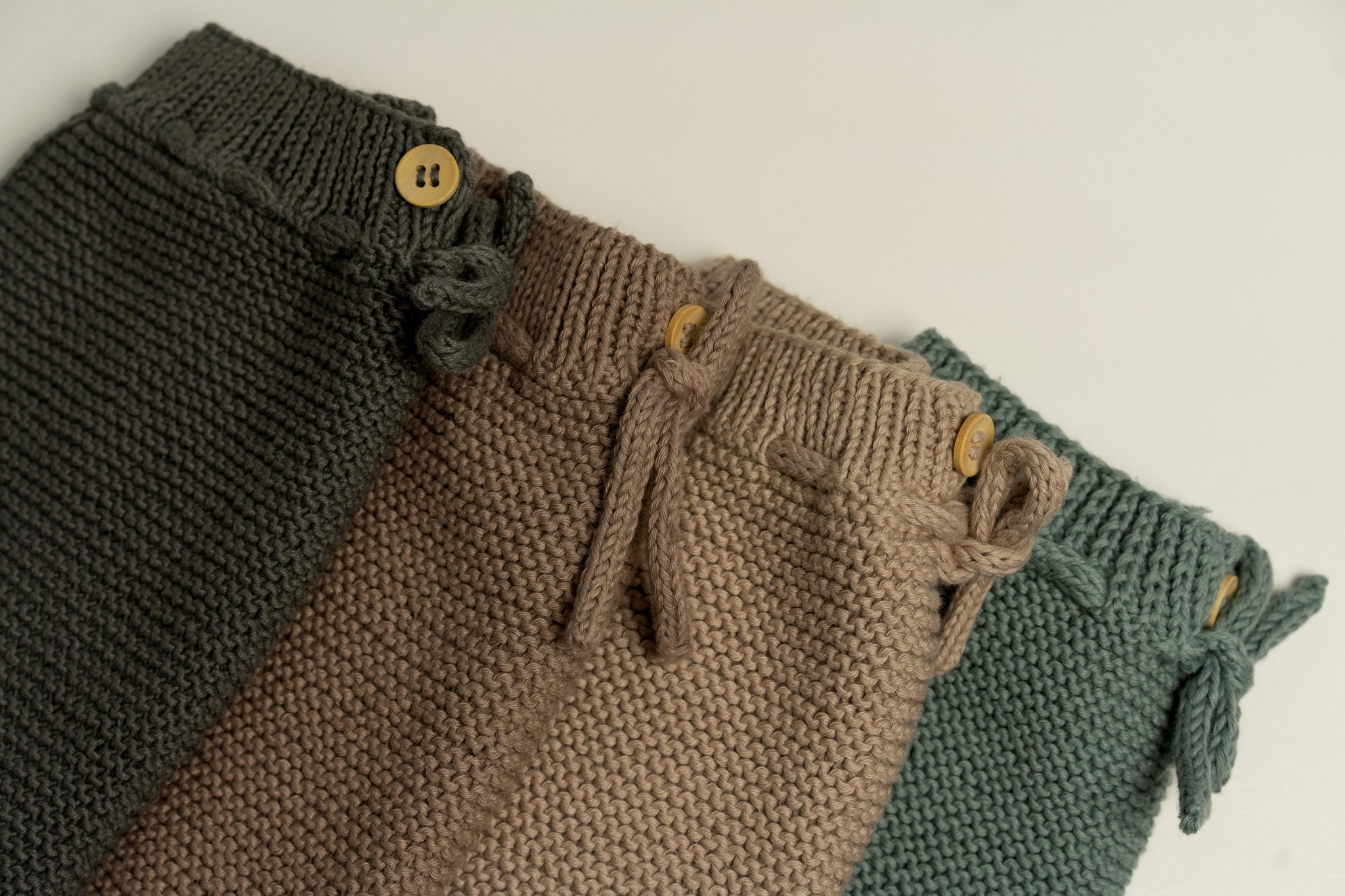 Knit Pants-Sand Beige