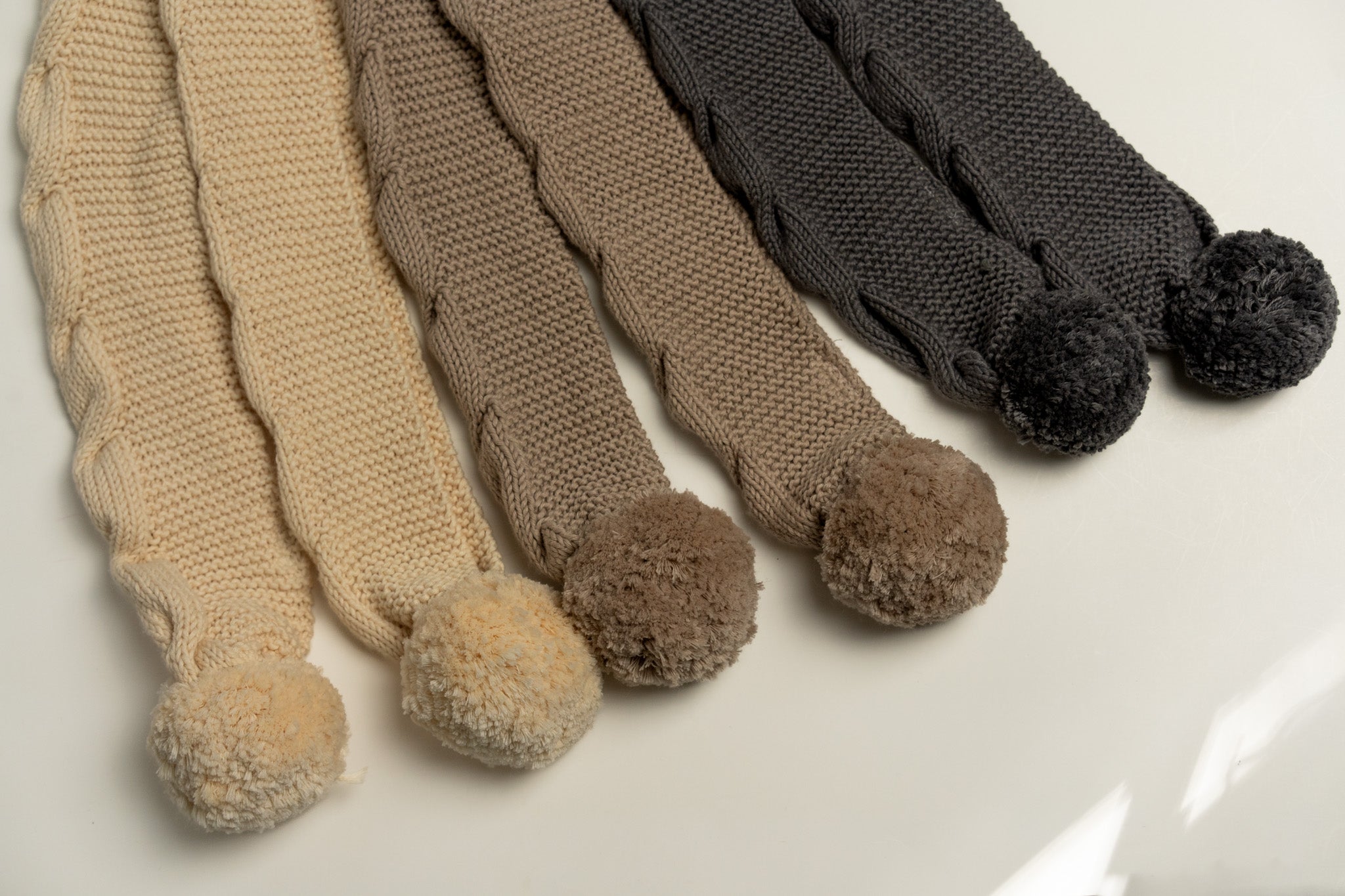 Knit Scarf-Sand Beige