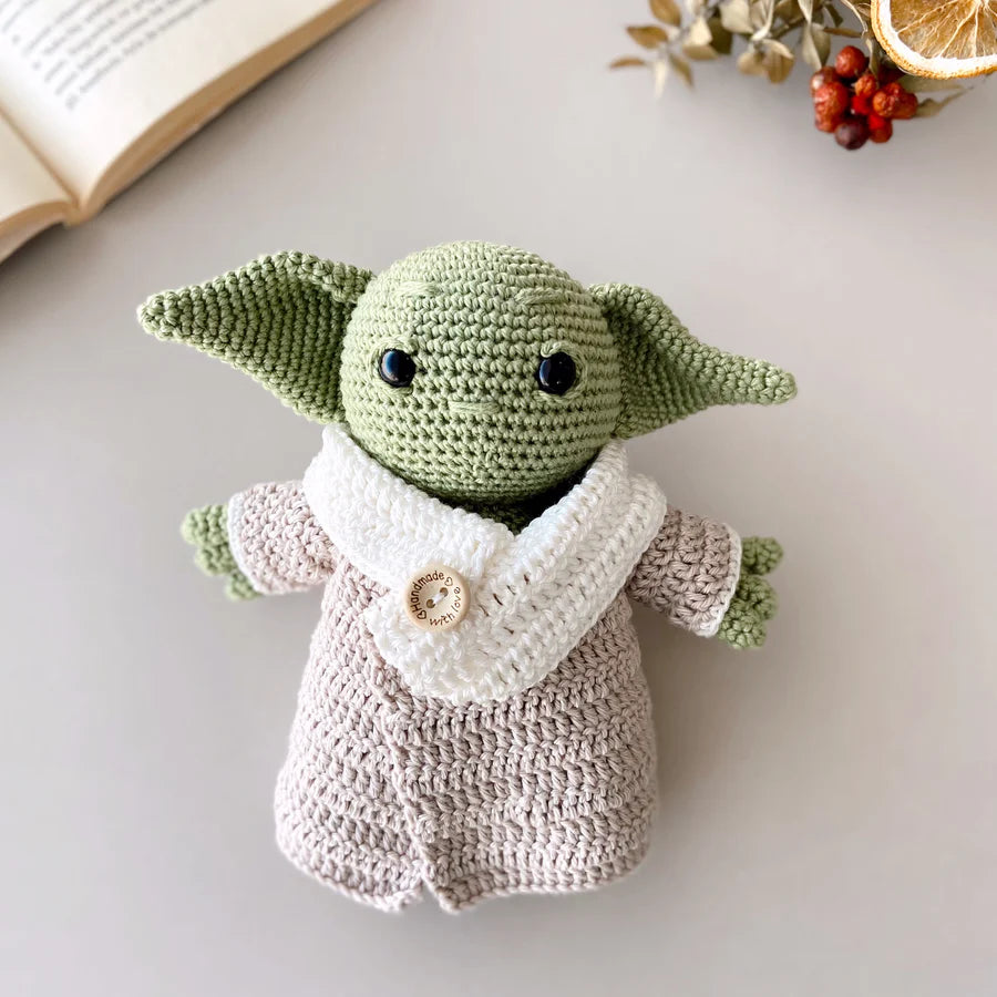 Crochet Hand-Knitted Yoda Toy